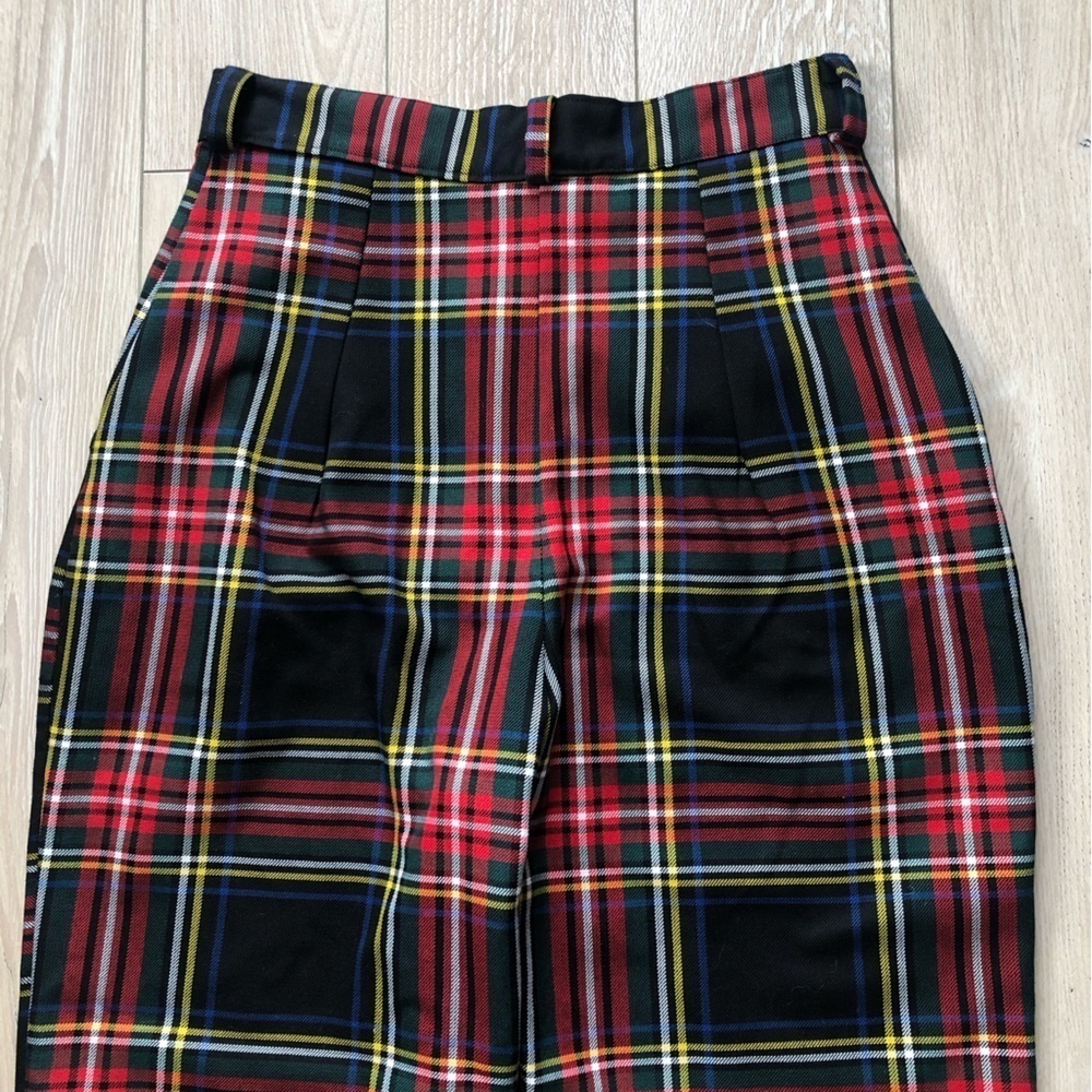 LTT Love Too True Tartan Tapered Trousers in Black Women’s Size S Made in the UK - Picture 10 of 11